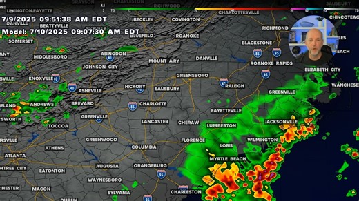36K views · 436 reactions | Wednesday wx vlog 7/9/2025: Stay weather aware for slow-moving storms with gusty winds the next 3 days. Localized flooding is possible, and damaging wind gusts occur every day after 3-4 pm into the evening hours. #cltwx #ncwx #scwx #wcnc | Brad Panovich Meteorologist | Facebook