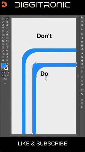 Illustrator Do’s & Don’ts Hack You Never Knew 👀✨ | Smart Design Tips | #diggitronic