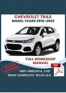 Chevrolet Trax Tracker 2016-2022 Car Repair Manual: Workshop DIY Maintenance, Instant Download PDF - Etsy