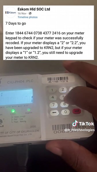 Upgrade Your Prepaid Meter to KRN2 Before November 2024