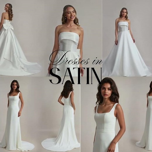 Satin Wedding Dresses at Leah S Designs in Melbourne.