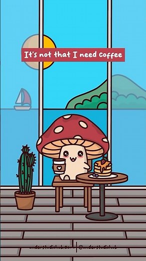 Who Needs Coffee? ☕️ Relatable Animation Meme For Coffee Lover | Original Audio: Dustin Nickerson