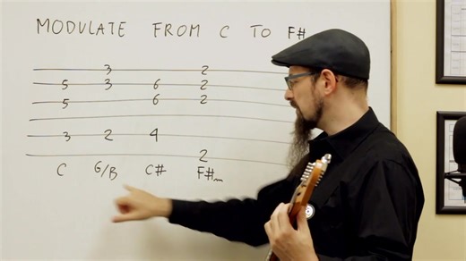 Try modulations like this to make more interesting chord progressions! | Music Theory For Guitar