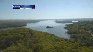 I just love the way the fog moves here. This morning's sunrise over Beaver Lake. | 40/29 Darby Bybee