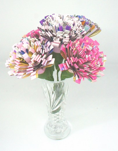 Gorgeous Flowers from Magazines - Christine's Crafts