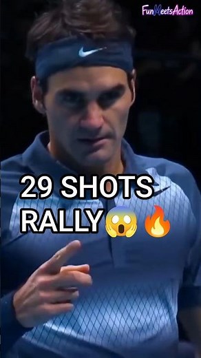 This 29-Shot Rally Between Federer & Nadal Is CRAZY 😱🔥 #shorts #federer #nadal #tennis