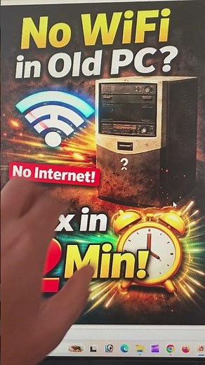 No WiFi on Old Desktop? Try These Easy Fixes! #OldPC #DesktopWiFi #WiFiAdapter #TechTips