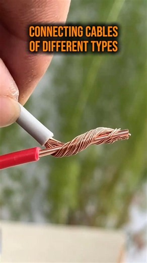 How to connect two different types of cables #DIY #lifehacks #cabletricks