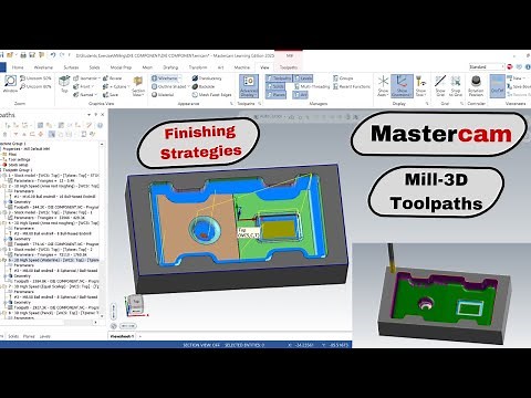 Mastercam Mill-3D Finishing Toolpaths Explained | Complete Guide