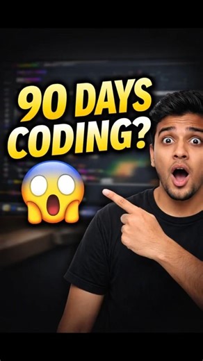 90 Days Coding Challenge 😳 | Zero → Developer Journey Begins?#shorts #coding #shortsfeed