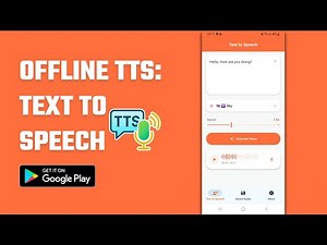 Offline Text to Speech Android and iOS Mobile App | Convert Text to Voice No Internet | TTS mobile