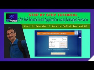 Part 2: SAP RAP Transaction App - Managed Scenario: Define Annotations, Behavior and Service