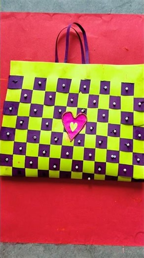 How to Make a Paper Handbag | DIY Paper Bag Design #shorts #ytshorts #diy