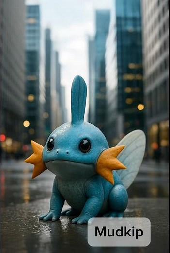 Mudkip Evolution IRL #pokemon #pokémonevolutions #mudkip #aiart #pokemonai #megaevolution #anime