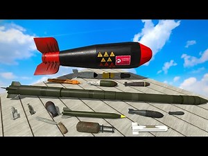 Garry's Mod Nuclear Bombs Testing from a Mini Map BOOM!