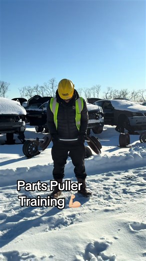 Getting ready to Parts Pull while winter finishes it’s little tantrum 😈 #autosalvage #carsoftiktok #salvageyard #automotive #junkyardlife