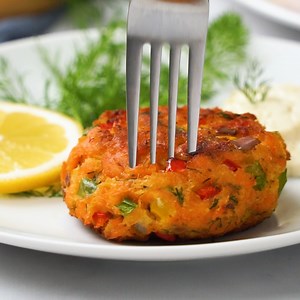 Recipe: https://keviniscooking.com/salmon-patties/ Salmon patties, salmon cakes, salmon burgers, whatever you prefer to call them, they’re delicious! Loaded with fresh vegetables, herbs and Old Bay seasoning! Make this recipe using fresh or canned salmon! | Kevin Is Cooking