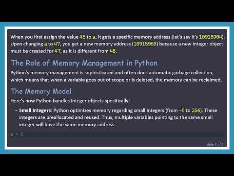 Understanding How Python Variables Work in Memory