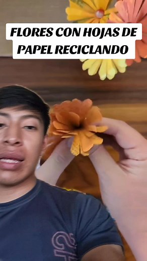 6.1K views · 20 reactions | Flores con hojas de papel reciclado #lifehacks #SabiasQue #trucos #viralchallengevideochallenge #viralchallenge | Trucos y Soluciones | Facebook