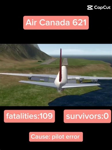 (Air Canada 621 Simple planes) #aviation #crash