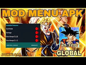 DBZ Dokkan Battle GLOBAL v5.32.0 MOD MENU apk