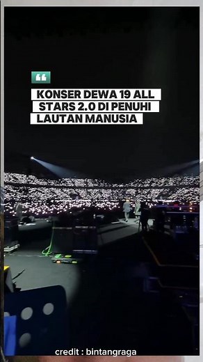 The Dewa 19 All Stars 2.0 concert was filled with a sea of ​​people