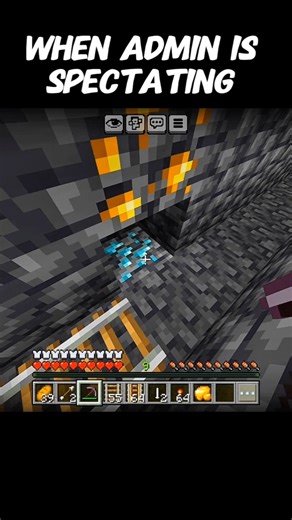 When admin is spectating 💀|| Minecraft shorts