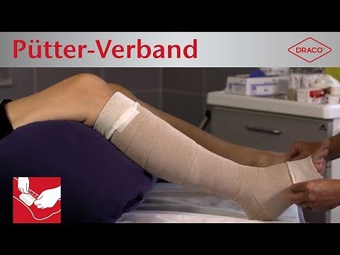 Putting on a Pütter bandage: compression bandage with short-stretch bandages | DRACO