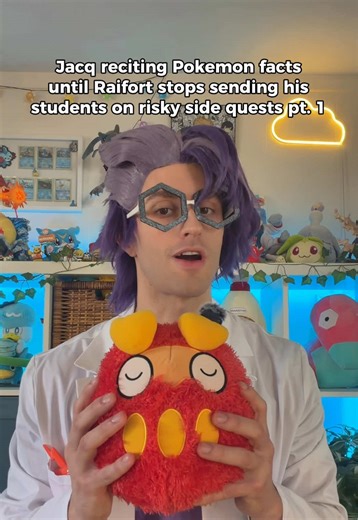 Jacq reciting Pokemon facts until Raifort stops sending his students on side quests pt. 1. Darumaka has a weird history… #pokemoncosplay #pokemonscarletandviolet #pokemonfacts #pokemongame