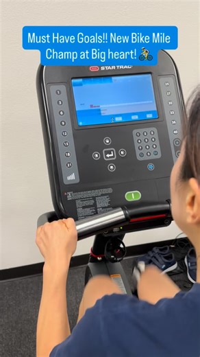 Healthy competition is always encouraged at Big Heart! Keeps you, us and everyone else motivated to do better, be better, get better. Can you beat this mile time?? #competition #mile #bike #motivation #friendly #pd #pd #dfw #bigheart #parkinsons #pt #yopd #neuro #recovery #champ #goals #community #mission #speed | Big Heart Center for Parkinson’s Wellness