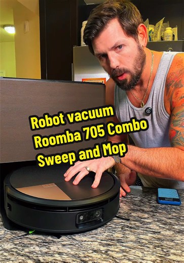 Ai Cleaning for your household Roomba 705 Combo Sweep and Mop robot vacuum #vacuumcleaner #robotvacuumcleaner #roomba #tiktokshopcreatorpicks #robotvacuum