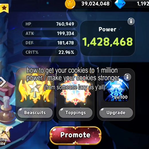 Cómo aumentar el poder de tus galletas a 1 millón