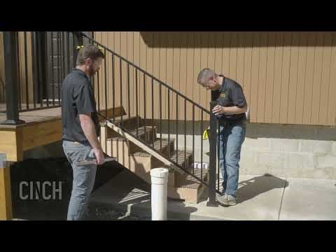 Cinch Wooden Stair Railing Installation