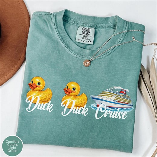 Duck, Duck, Cruise Comfort Colors Shirt, Colorful Cruise Tee - Etsy