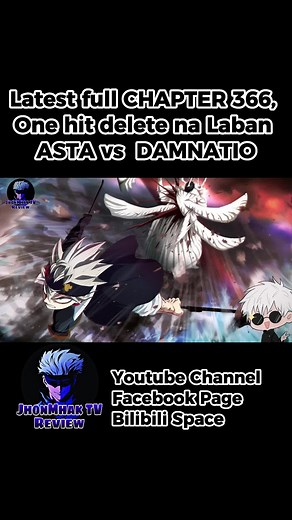 Asta vs Damnatio Full Fight - Black Clover Chapter 366