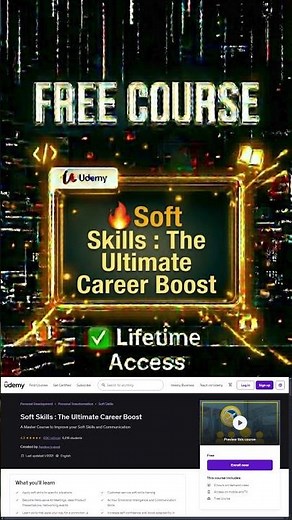 Soft Skills The Ultimate Career Boost ✨ Free Udemy Course 2026 #onlinecourses
