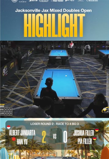 What an epic way to defeat his idol @killerfillers 🥶 Congrats, Giant Killer @Albert Januarta 🫡 #Champion #AlbertJanuarta #Jacksonville2025 #CarabaoProTeam #CarabaoBilliards