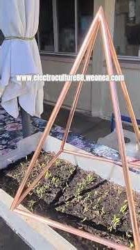 #electroculture 88, Nubian copper pyramid with the golden ratio