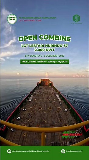 LCT. OPEN COMBINE: JAKARTA - JAYAPURA