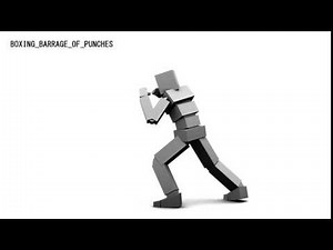3D Animation training BOXING : BARRAGE OF PUNCHES