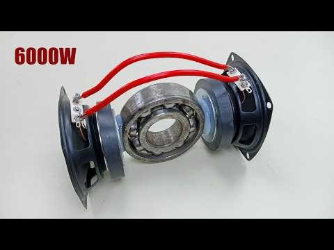 100% free energy generator 250v 6000w self-running from speaker gear with bearing 2026
