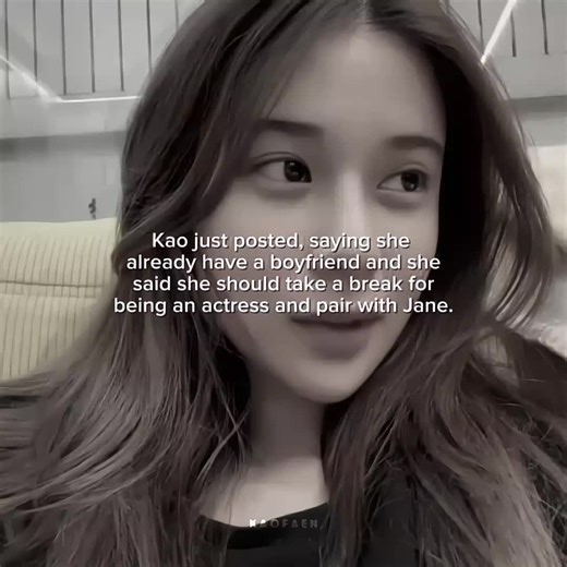 Kao just posted, saying that she already have a boyfriend and she said she should take a break for being an actress and pair with jane. 🥹🥹 #kaosupassra #janeeyeh #kaojanejanekao #kaojane #lovedesign