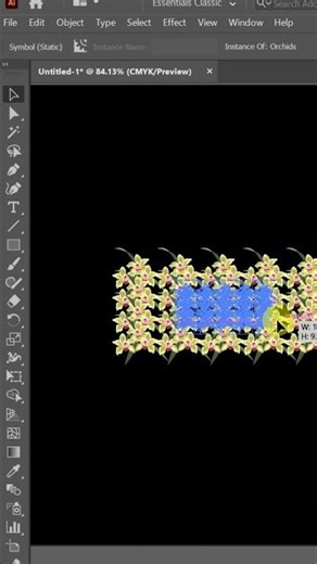 Golden Floral Pattern ✨ | Adobe Illustrator Shorts