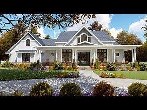 Architectural Designs Modern Country Craftsman Plan 16904WG VirtualTour