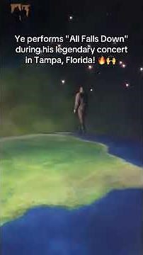 Ye performs "All Falls Down" during his legendary concert in Tampa, Florida #ye #kanye #kanyewest