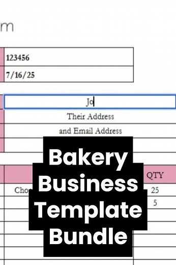 How to Organize your Bakery Business with this Spreadsheet Template