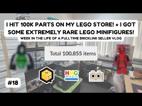 I HIT 100K PARTS ON MY LEGO STORE! + I GOT SOME EXTREMELY RARE LEGO MINIFIGURES!