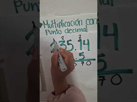 Explicación, operaciones básicas con punto decimal.