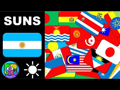 ☀ Flags with Suns Like You've Never Seen Before! ☀