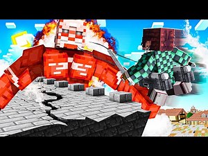 I gave Eren Demon Slayer Powers in Minecraft